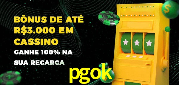 pgok melhor bônus de depósito
